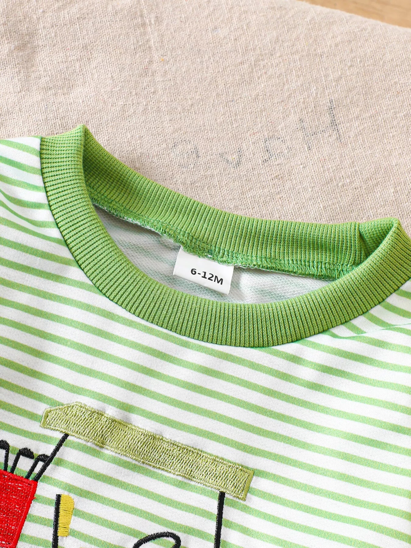 Children's Golf Cart Striped Top and Pants Set
