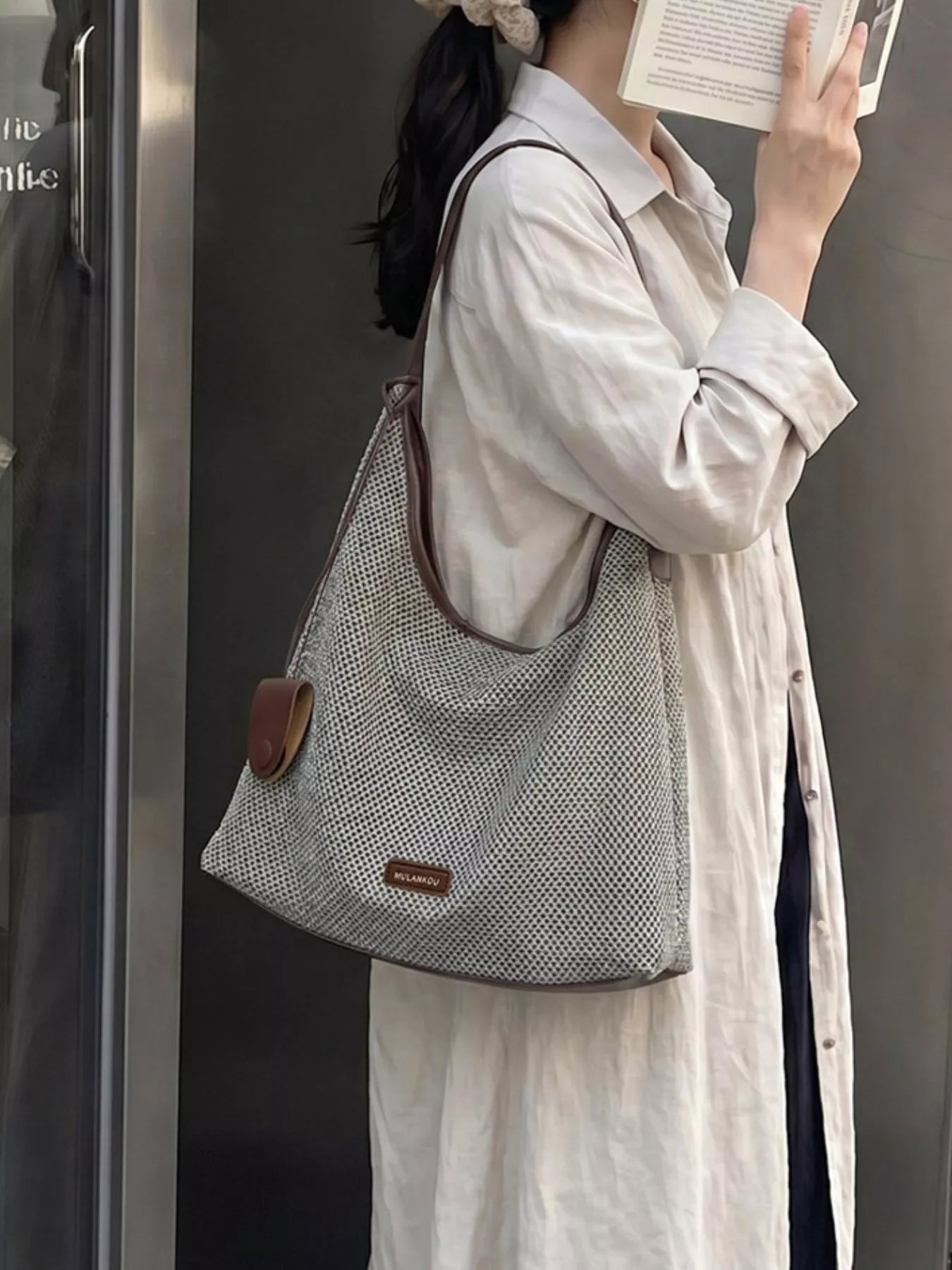 Crochet Knit Shoulder Bag