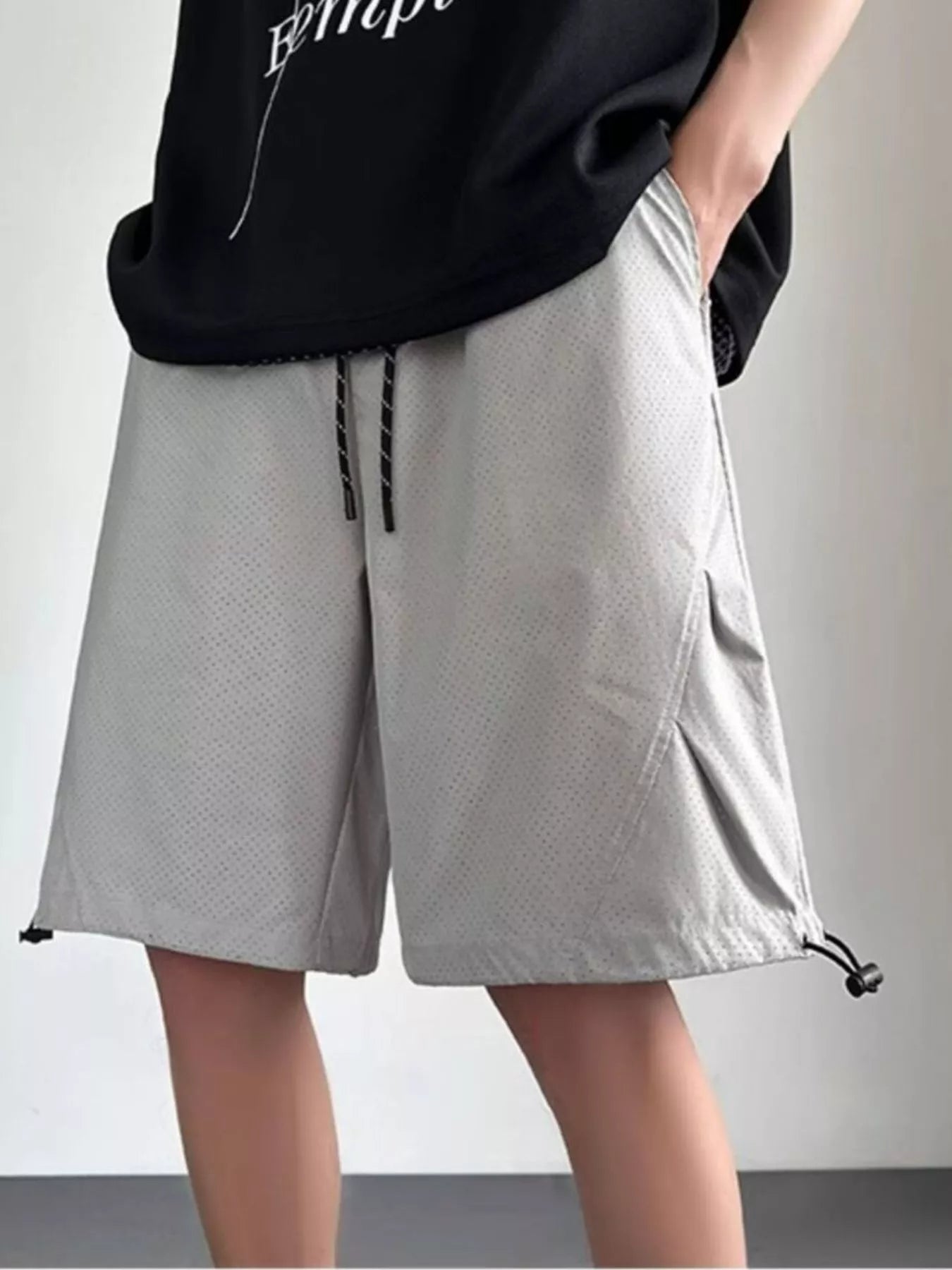 Men's Plus Size Drawstring Loose Fit Shorts