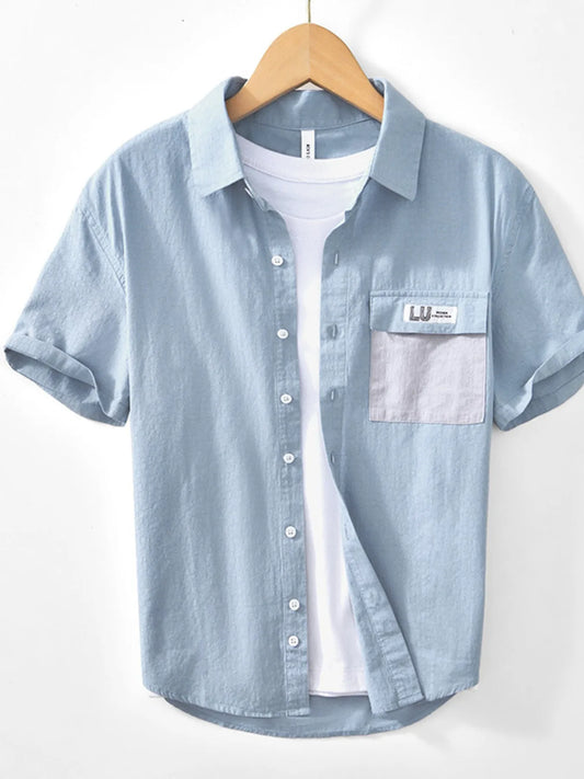 Men's Button Up Short Sleeve Shirt