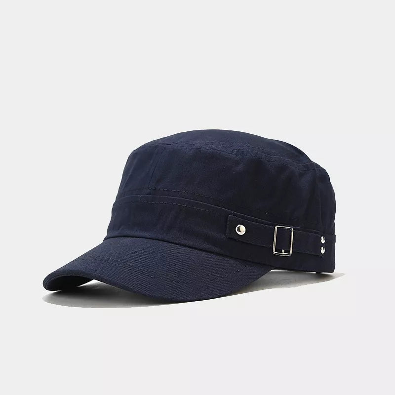 Classic Metal Buckle Detail Cap