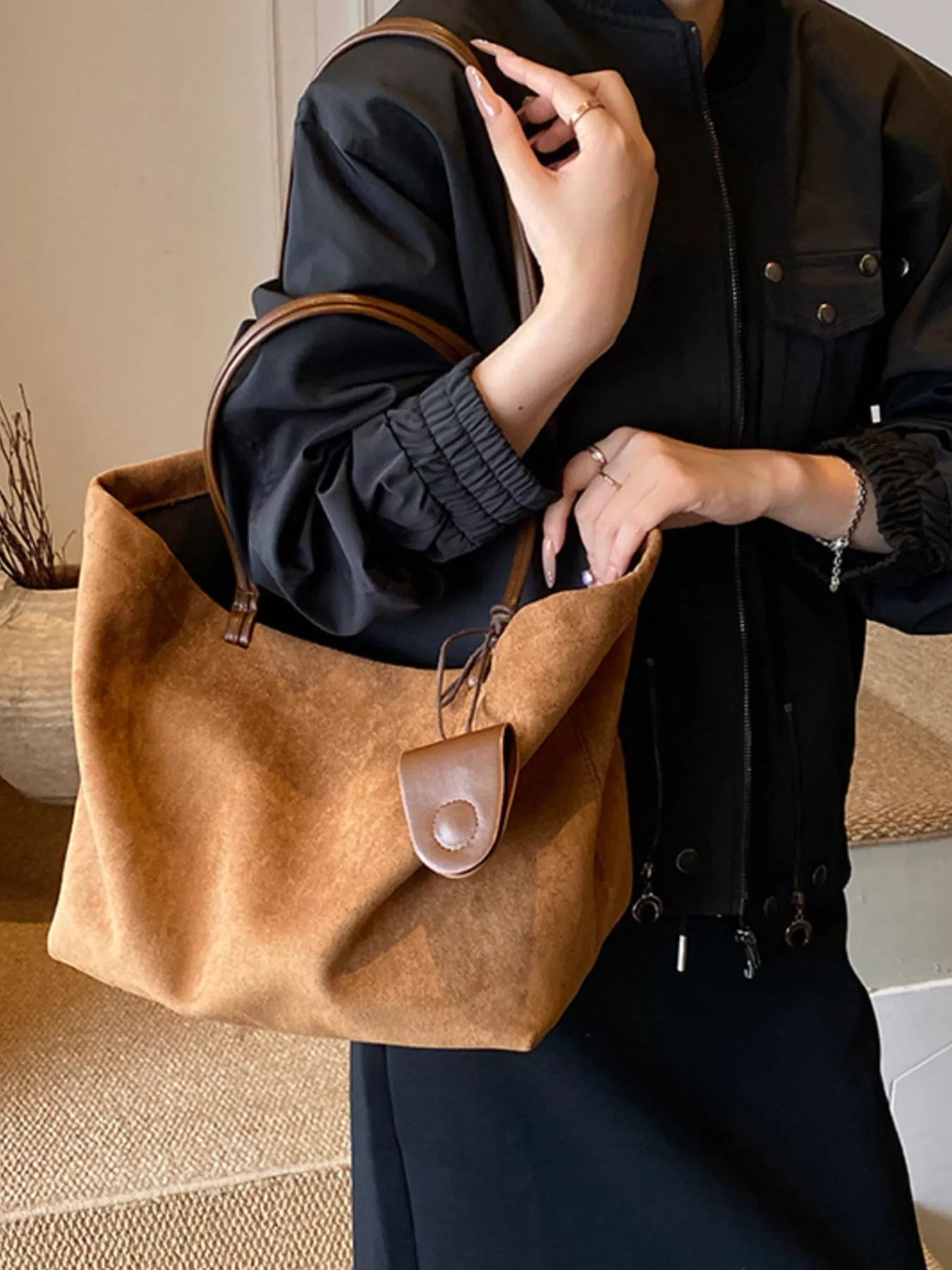 Classic Suede Tote Bag