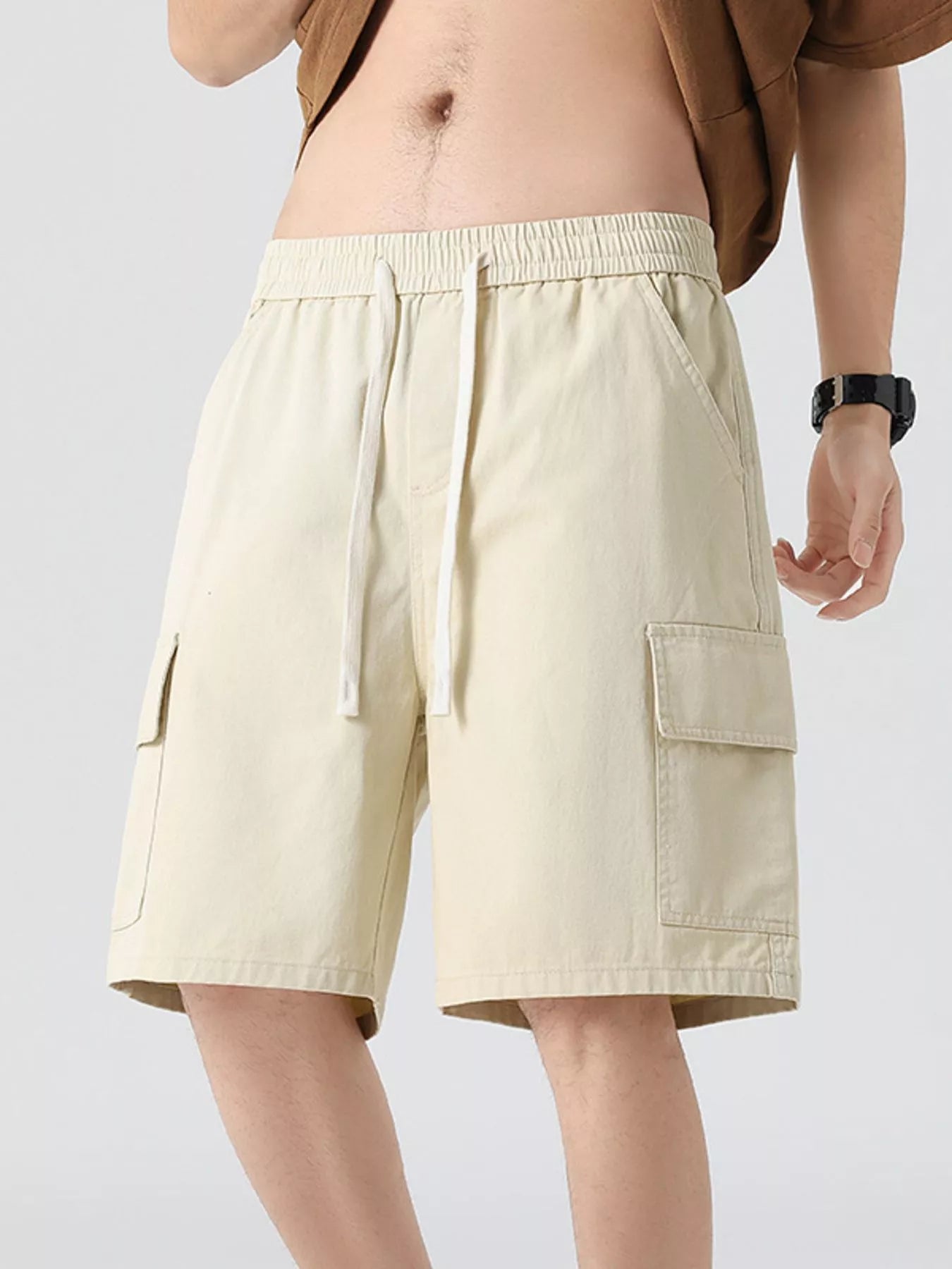 Men's Full Size Drawstring Loose Fit Shorts Plus Size