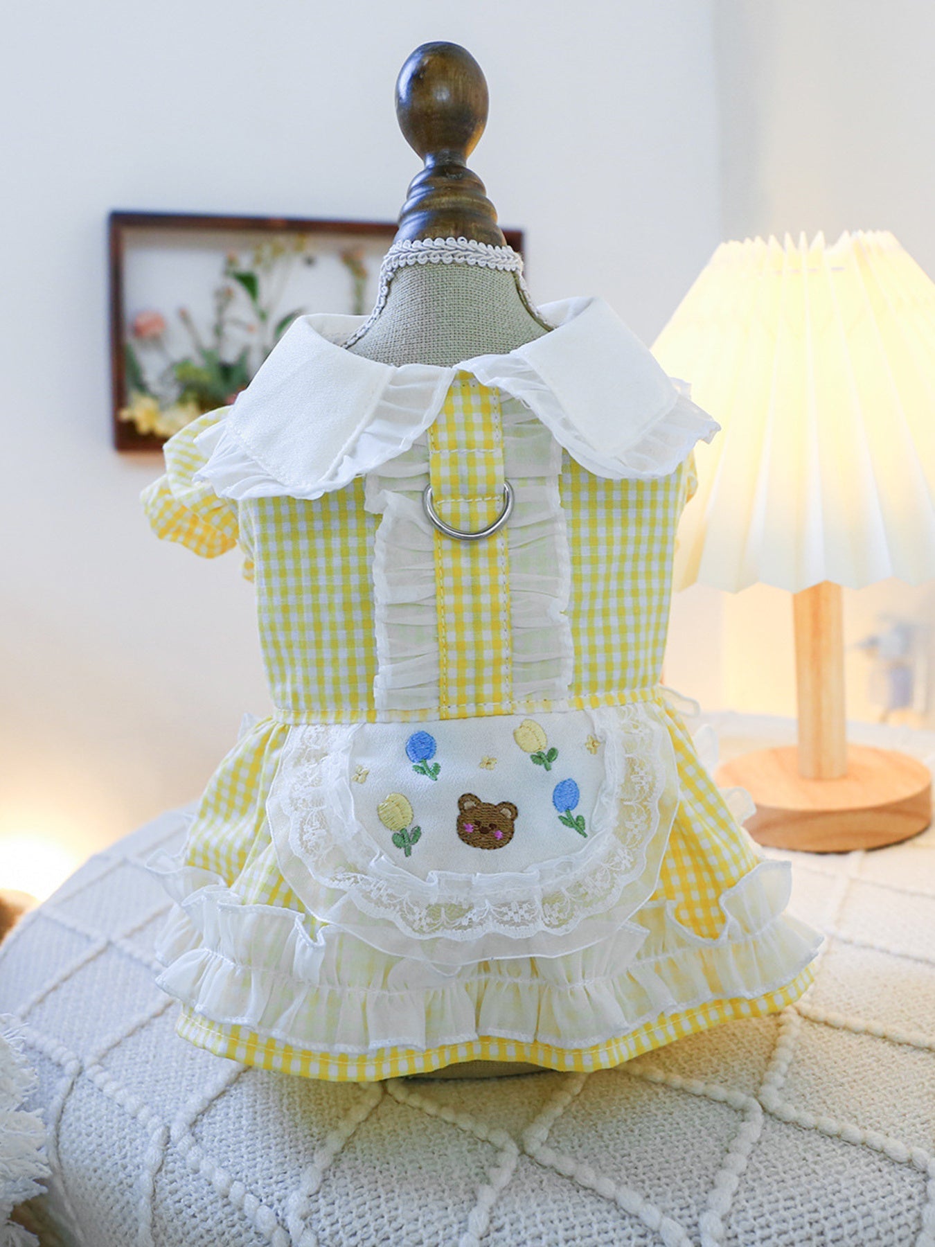 Bow Printed Pet Dress