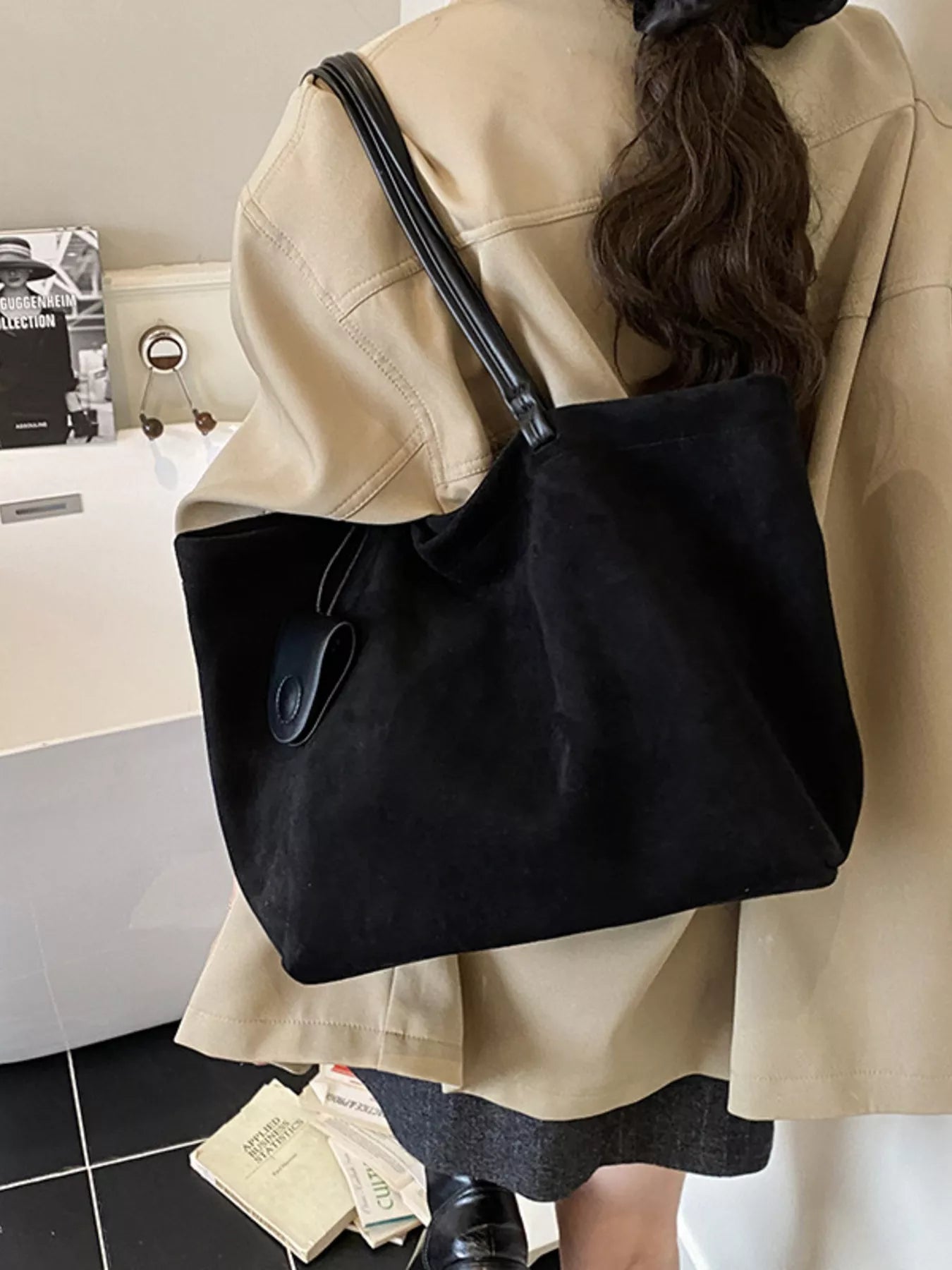 Classic Suede Tote Bag