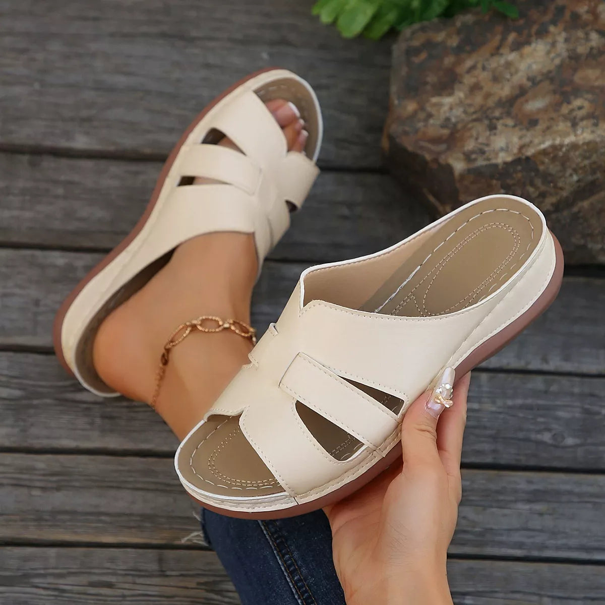 Open Toe Wedge Sandals