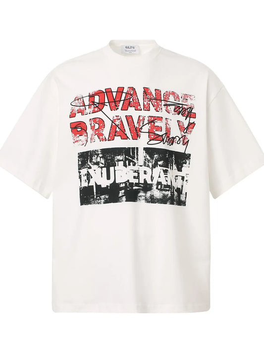 Men's Graphic Round Neck Short Sleeve T-Shirt