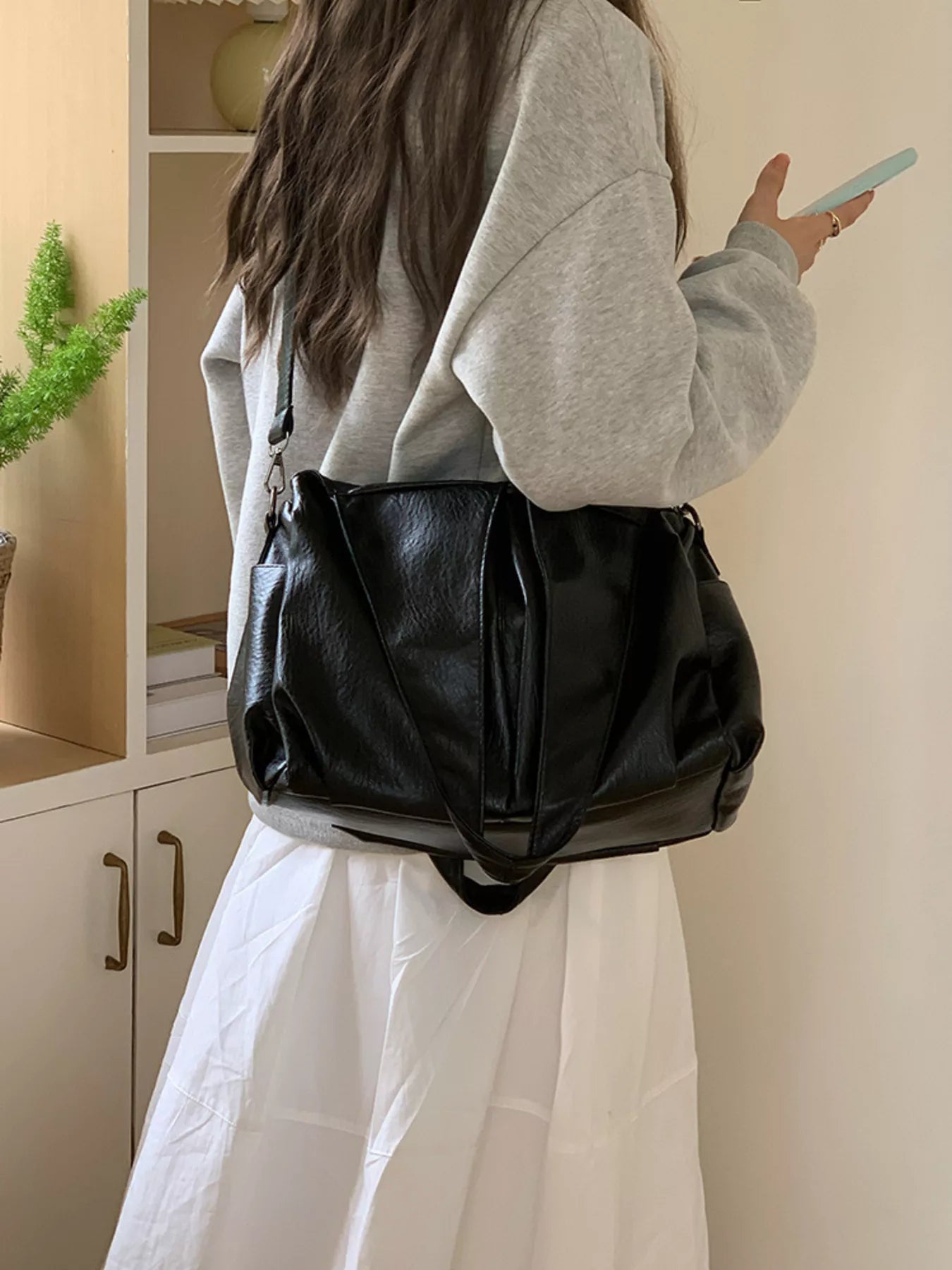 PU Leather Tote Bag