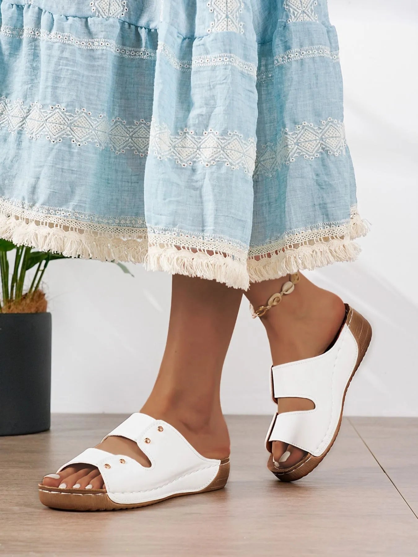 Open Toe Wedge Sandals
