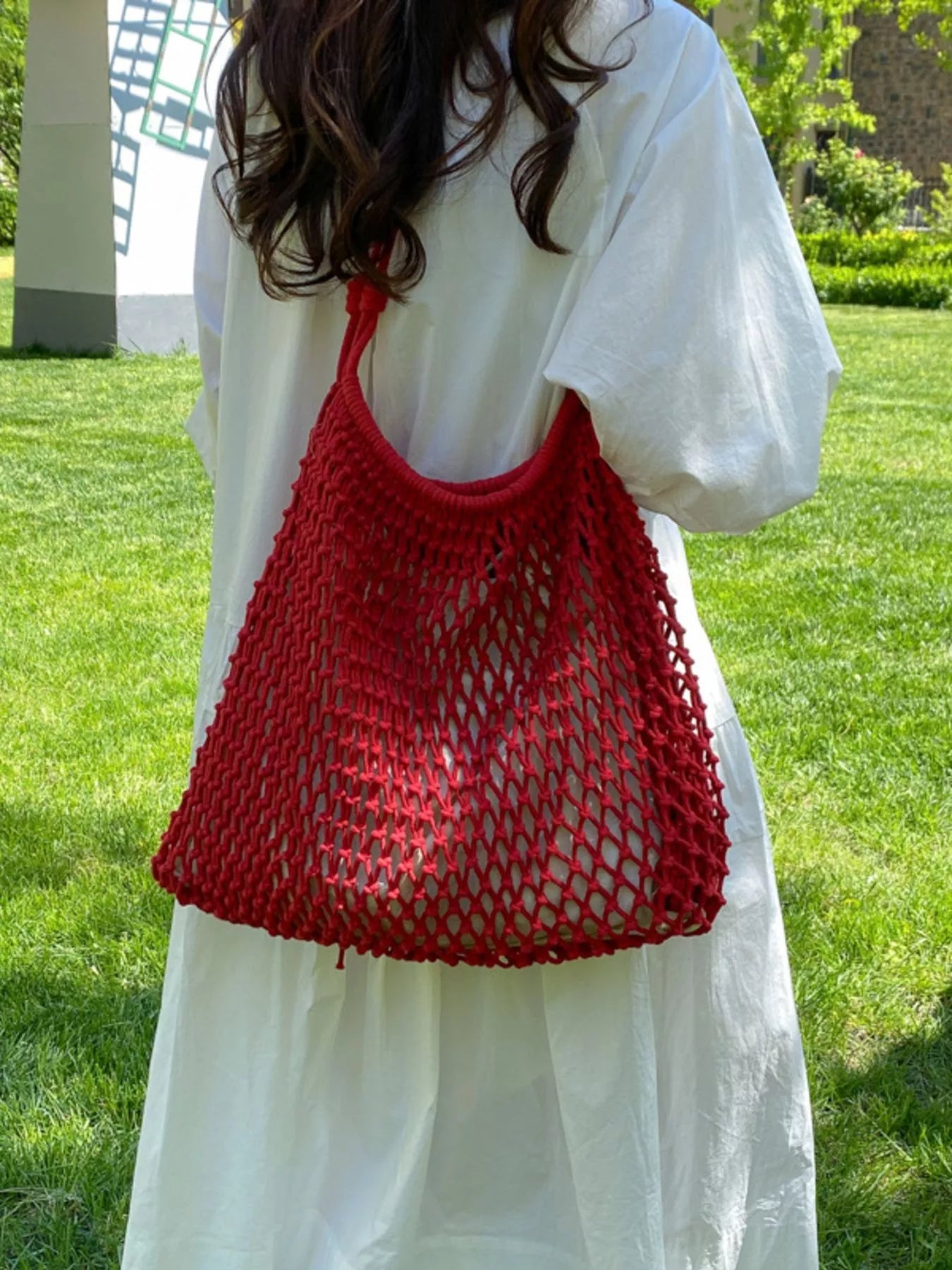 Crochet Knit Shoulder Bag