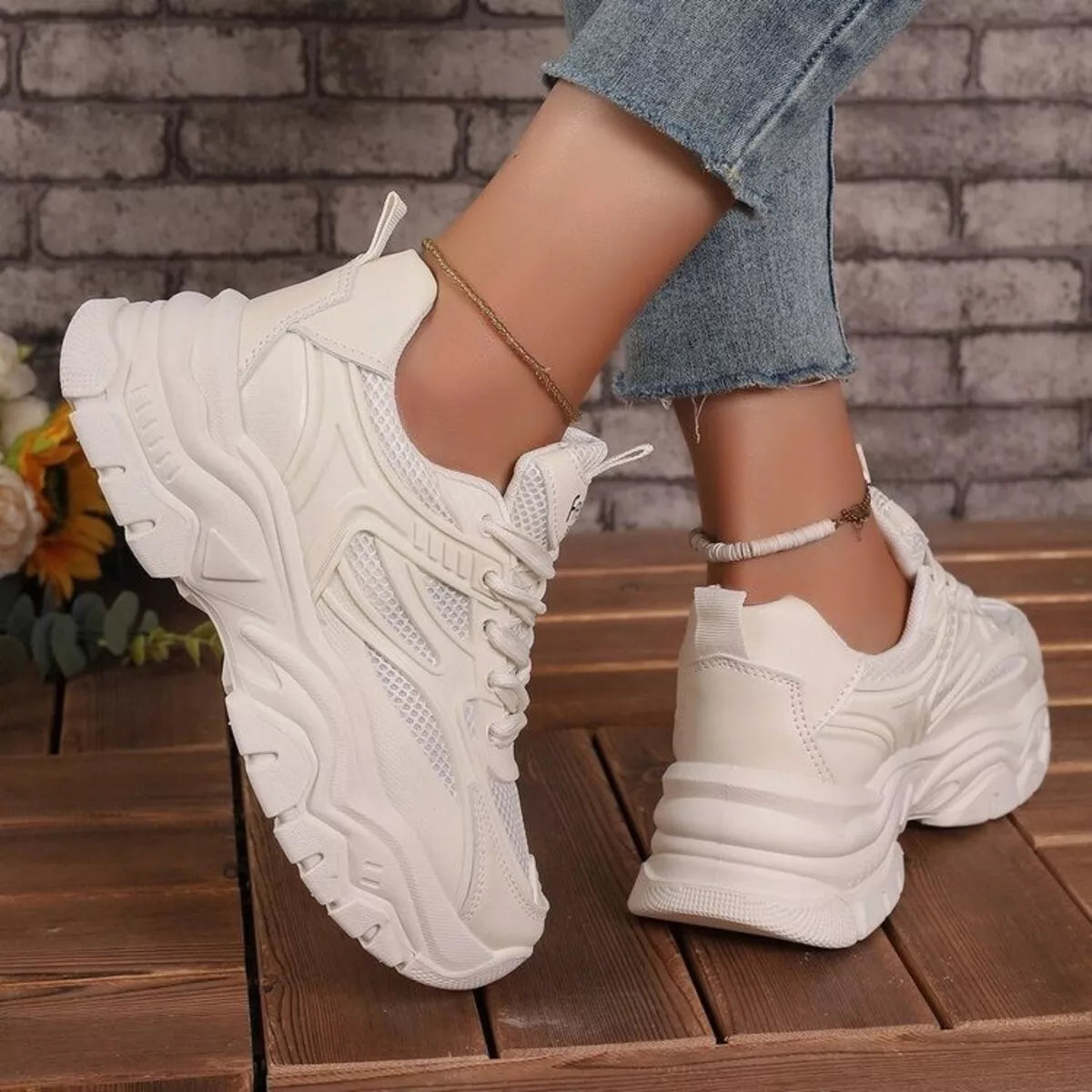 Round Toe Platform Athletic