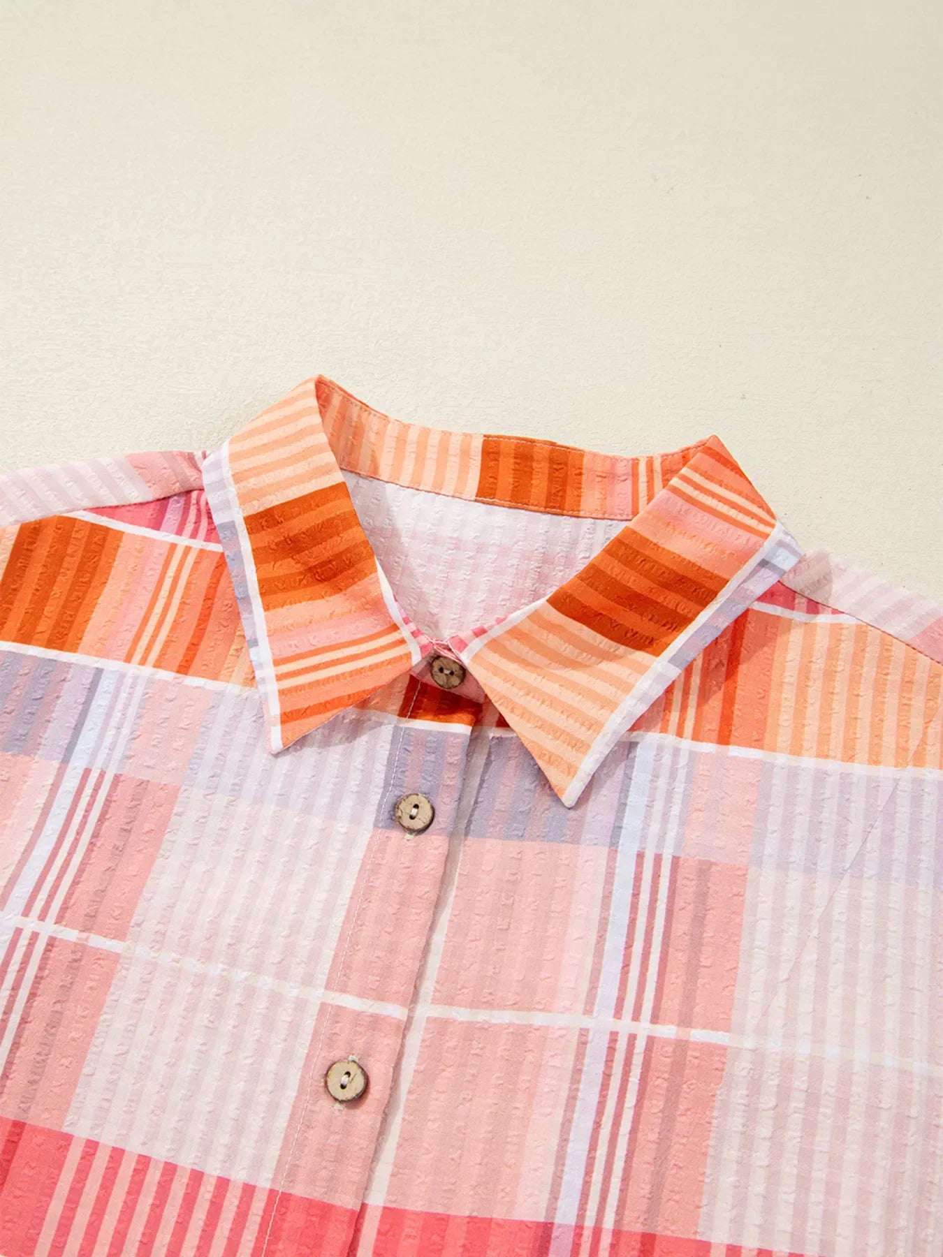 Oversized Check Tunic Shirt