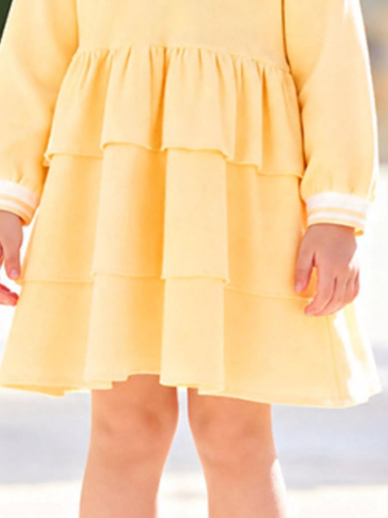 Children's Polo Collar Tiered Dress