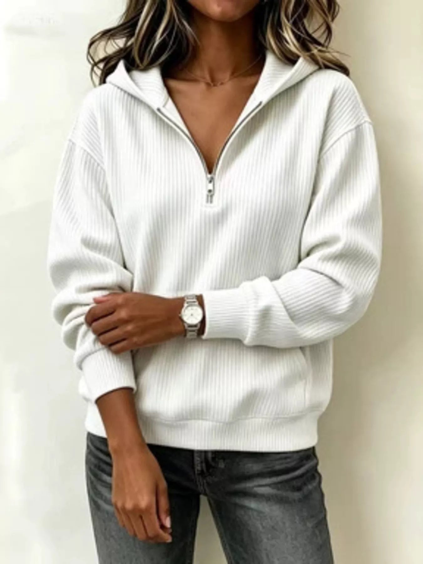 Kangaroo Pocket Half-Zip Hoodie