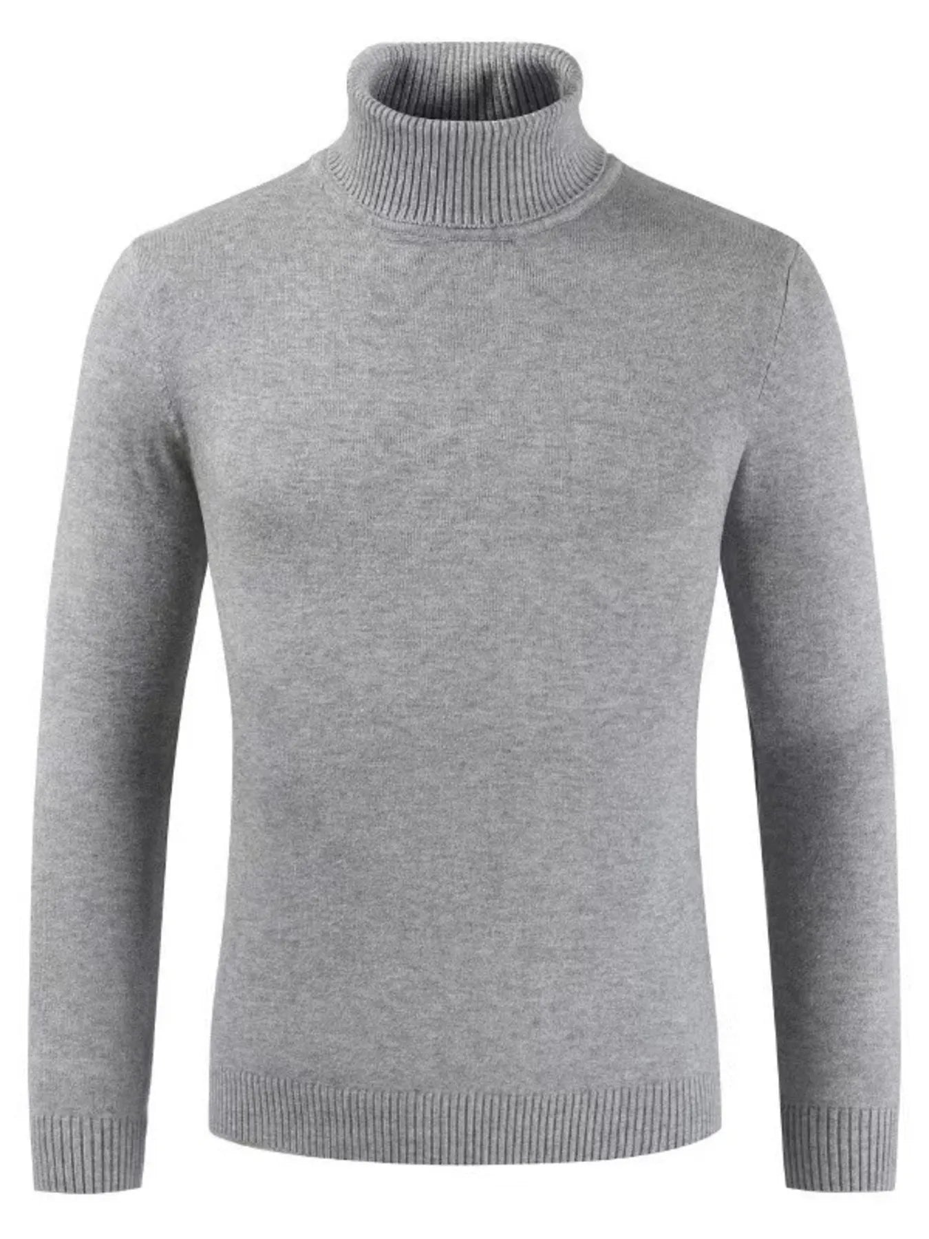 Men's Plus Size Turtleneck Long Sleeve Sweater