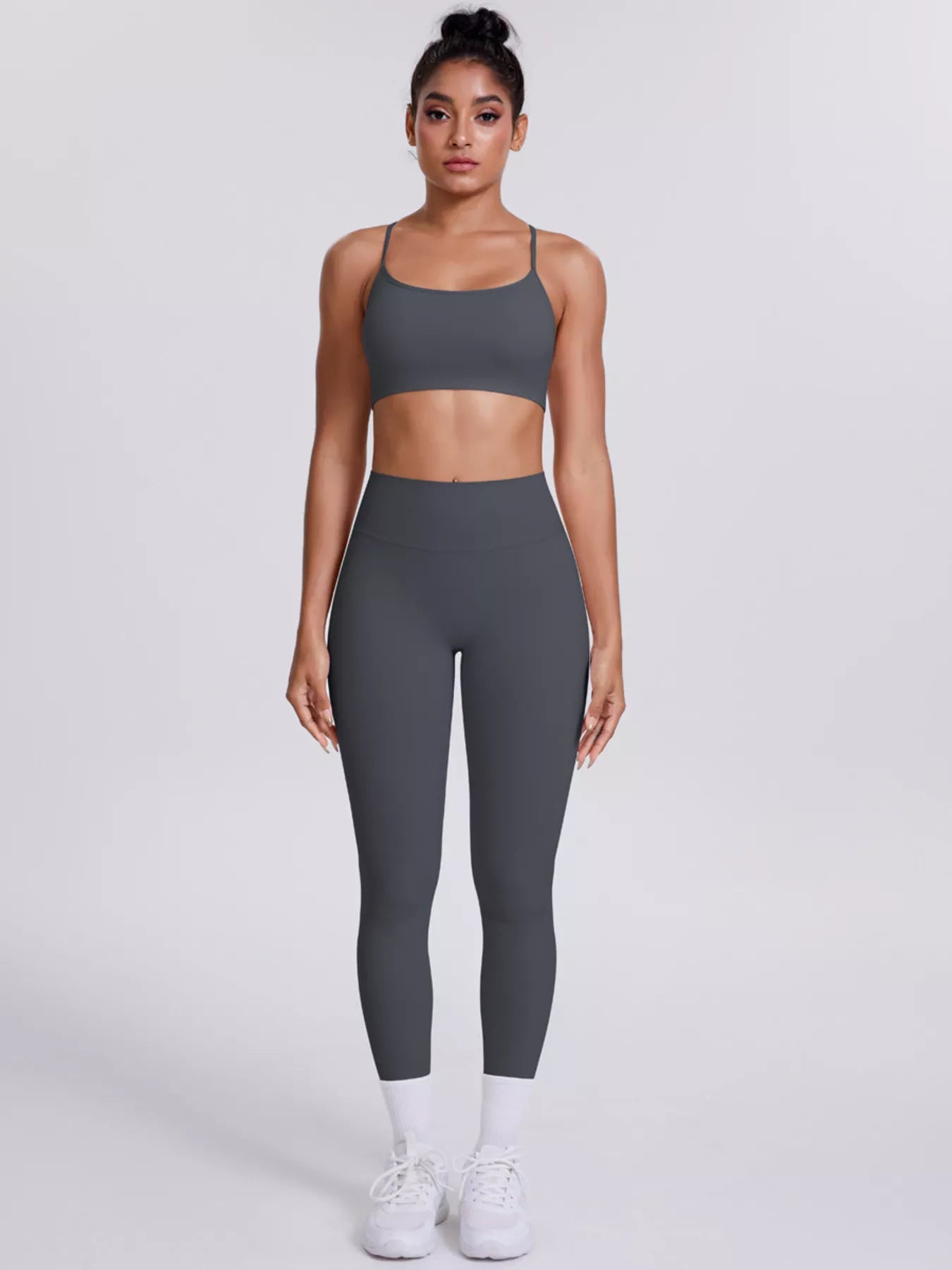 Criss-Cross Back Cami and Leggings Active Set