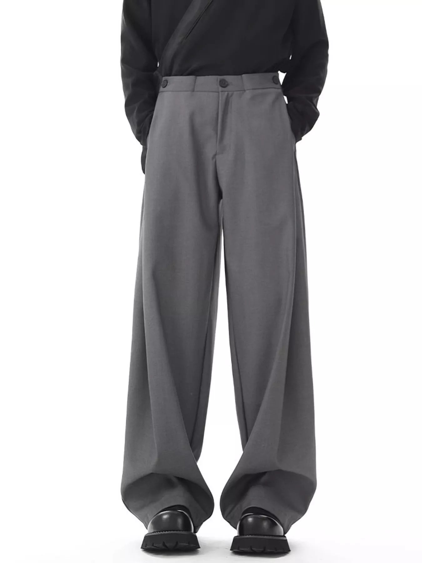 Men's Full Size Wide Leg Flowy Dress Pants Plus Size