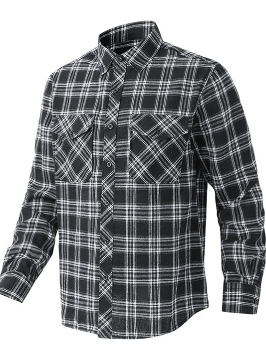 Men's Classic Plaid Button Up Shirt