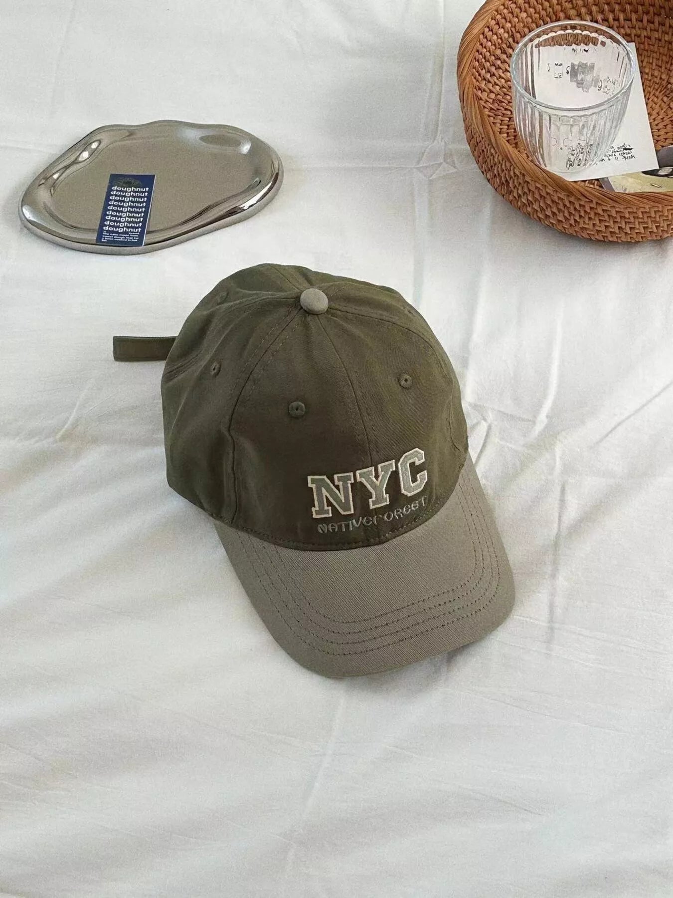Letter Embroidered Baseball Cap
