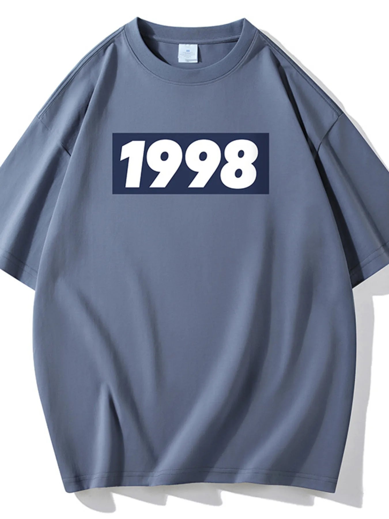 Men's Full Size 1998 Graphic Round Neck T-Shirt Plus Size