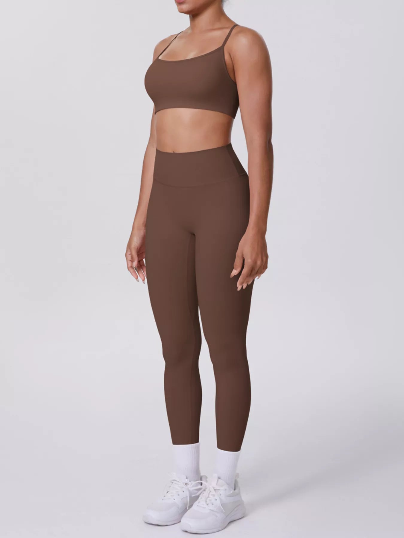 Criss-Cross Back Cami and Leggings Active Set