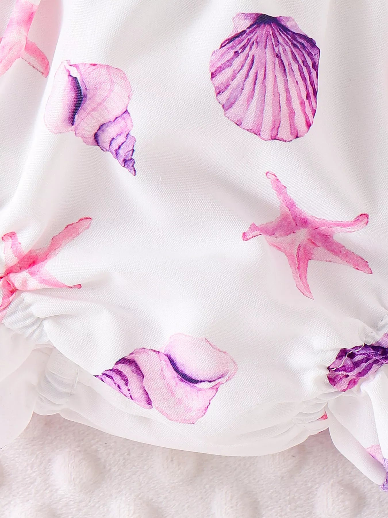 Children's Ruffled Printed Tank and Shorts Set