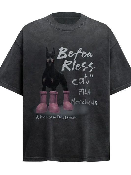Men's Dog Short Sleeve Oversized T-Shirt