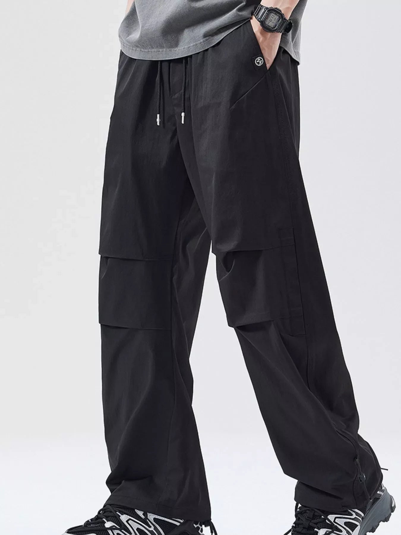 Men's Full Size Relaxed Fit Drawstring Pants Plus Size