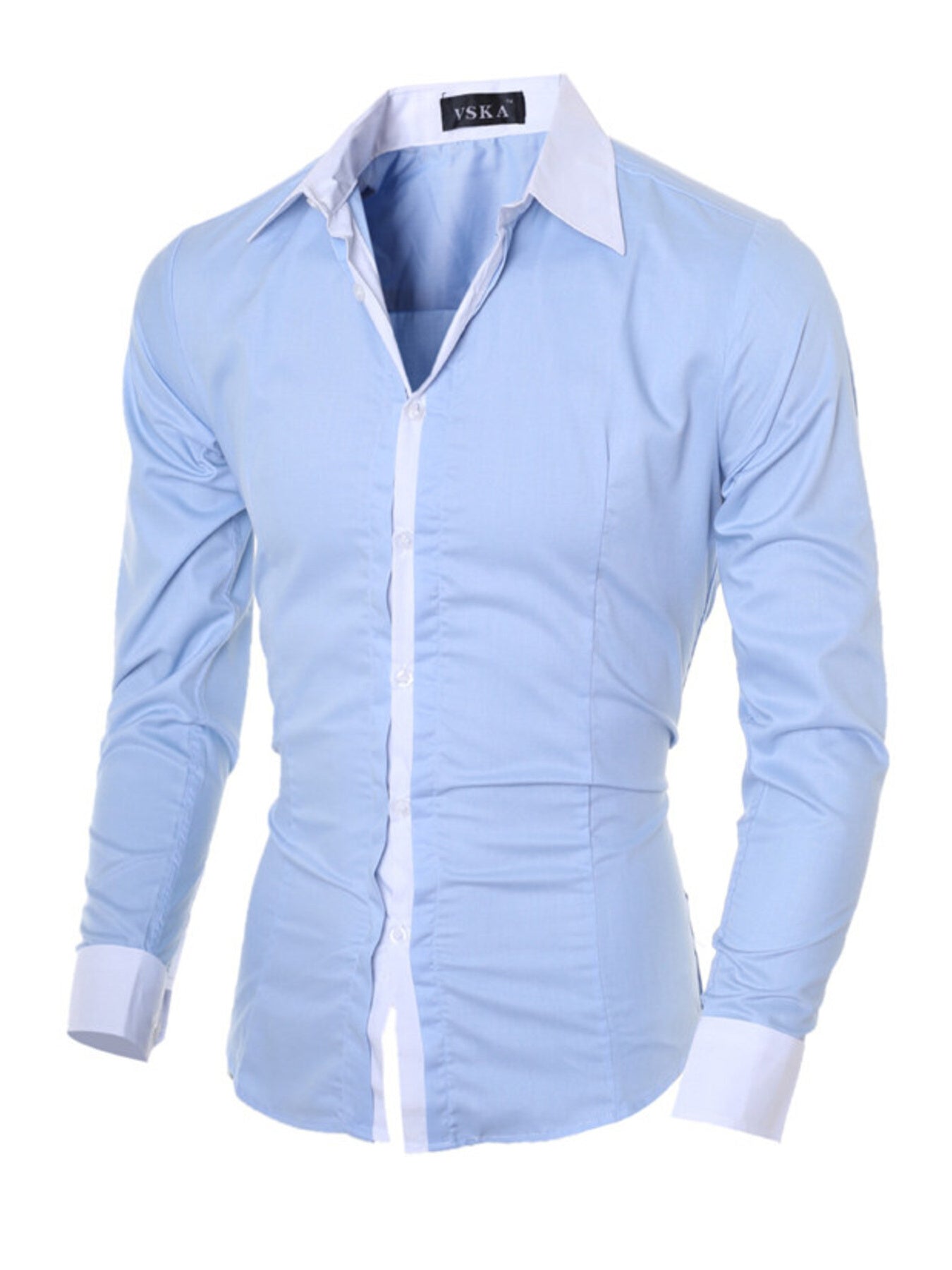 Men's Slim Fit Long Sleeve Shirt