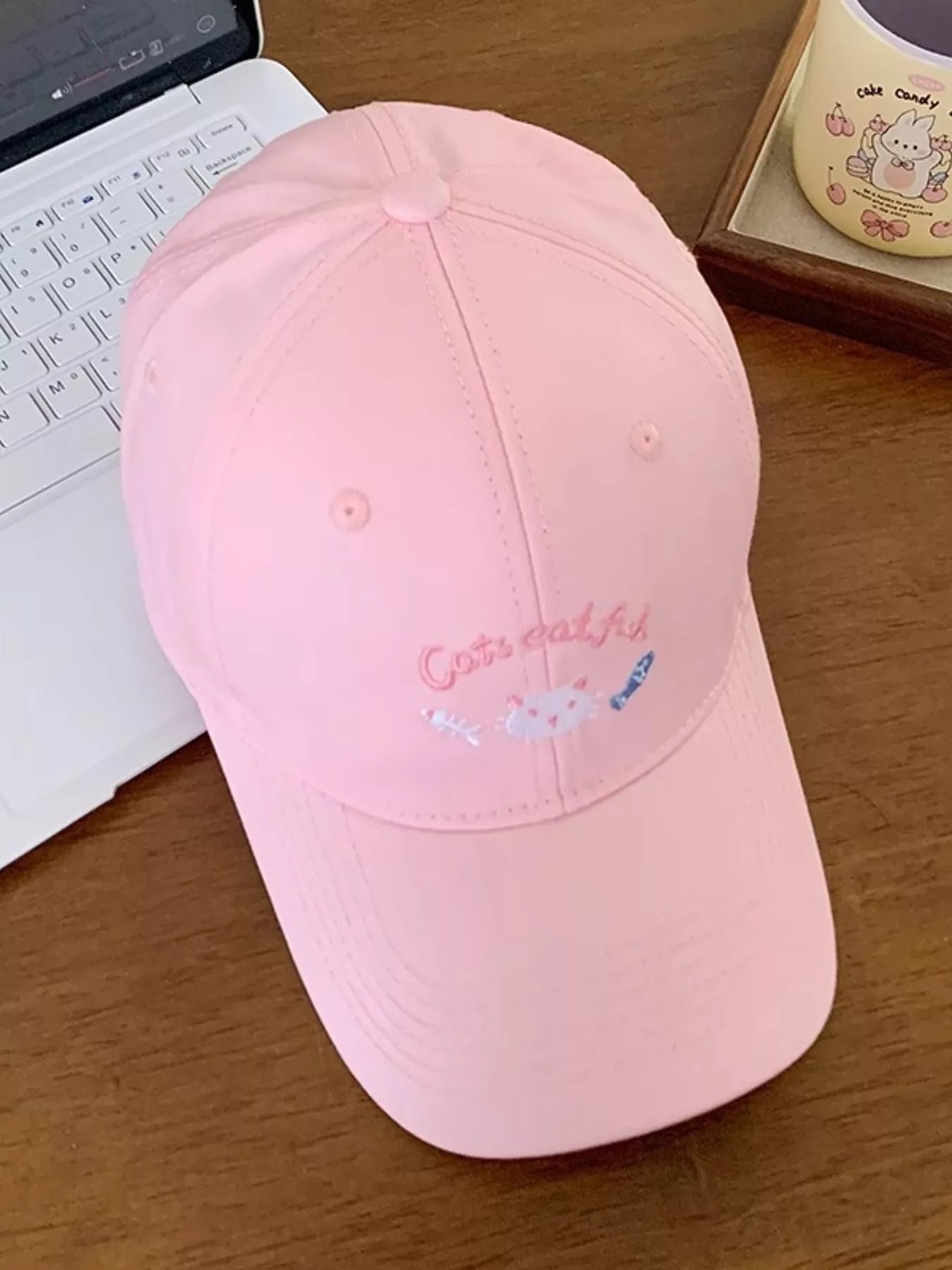 Cat Embroidered Baseball Cap