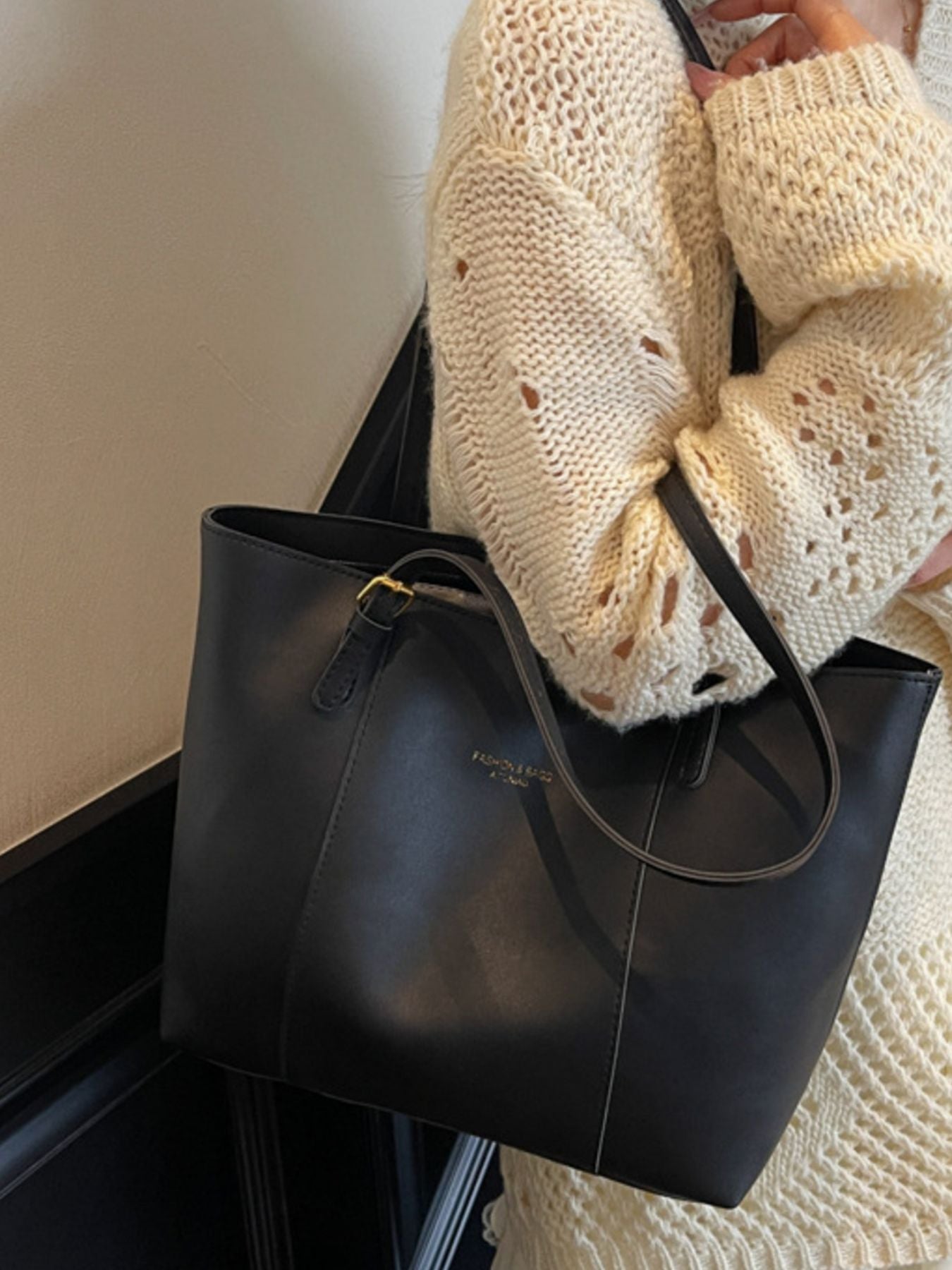 PU Leather Tote Bag