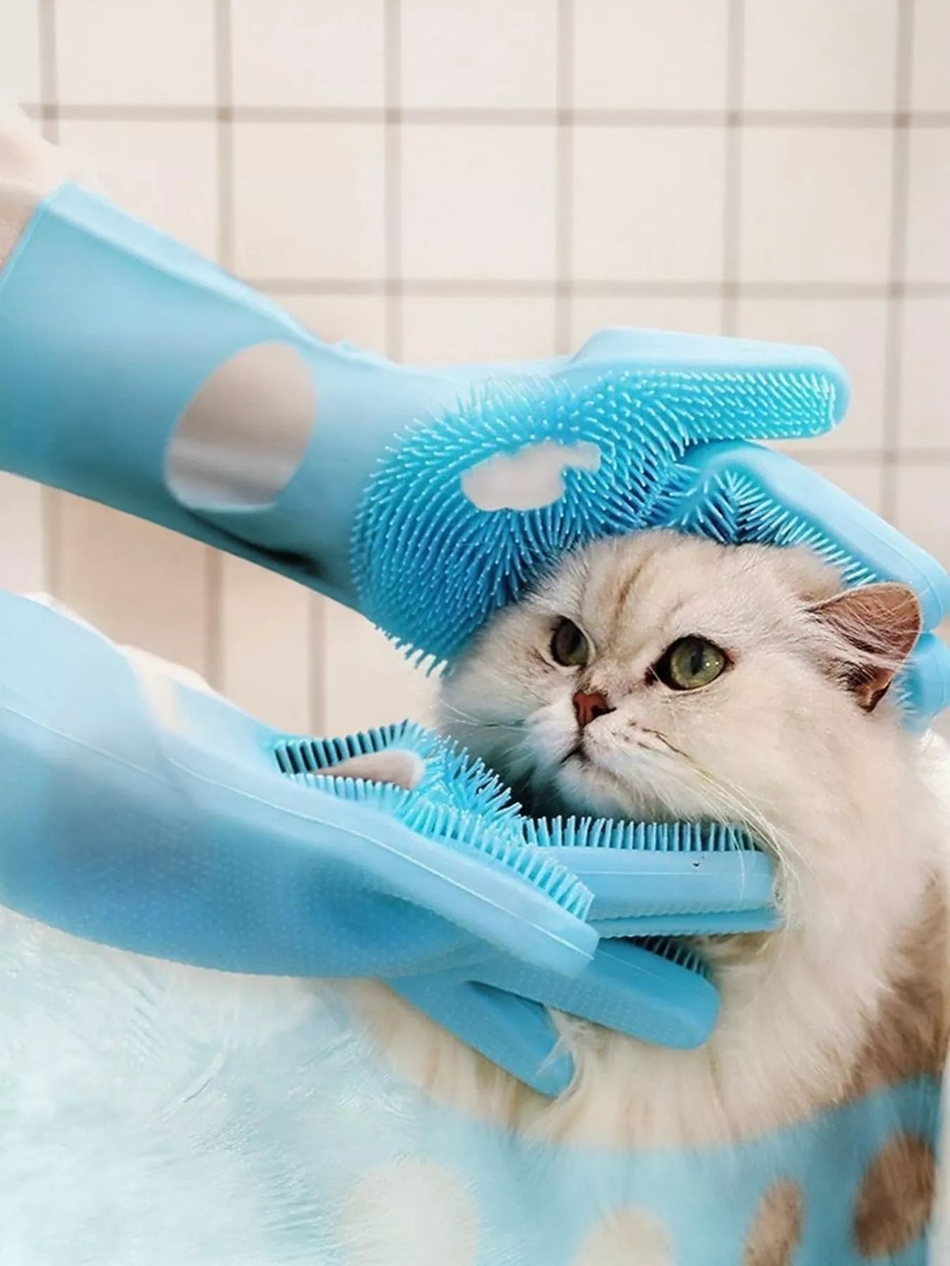 Touch Pet Shower & Grooming Gloves