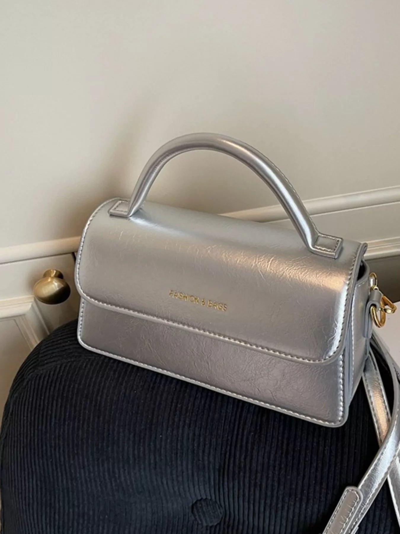 Top Handle Flap Crossbody Bag