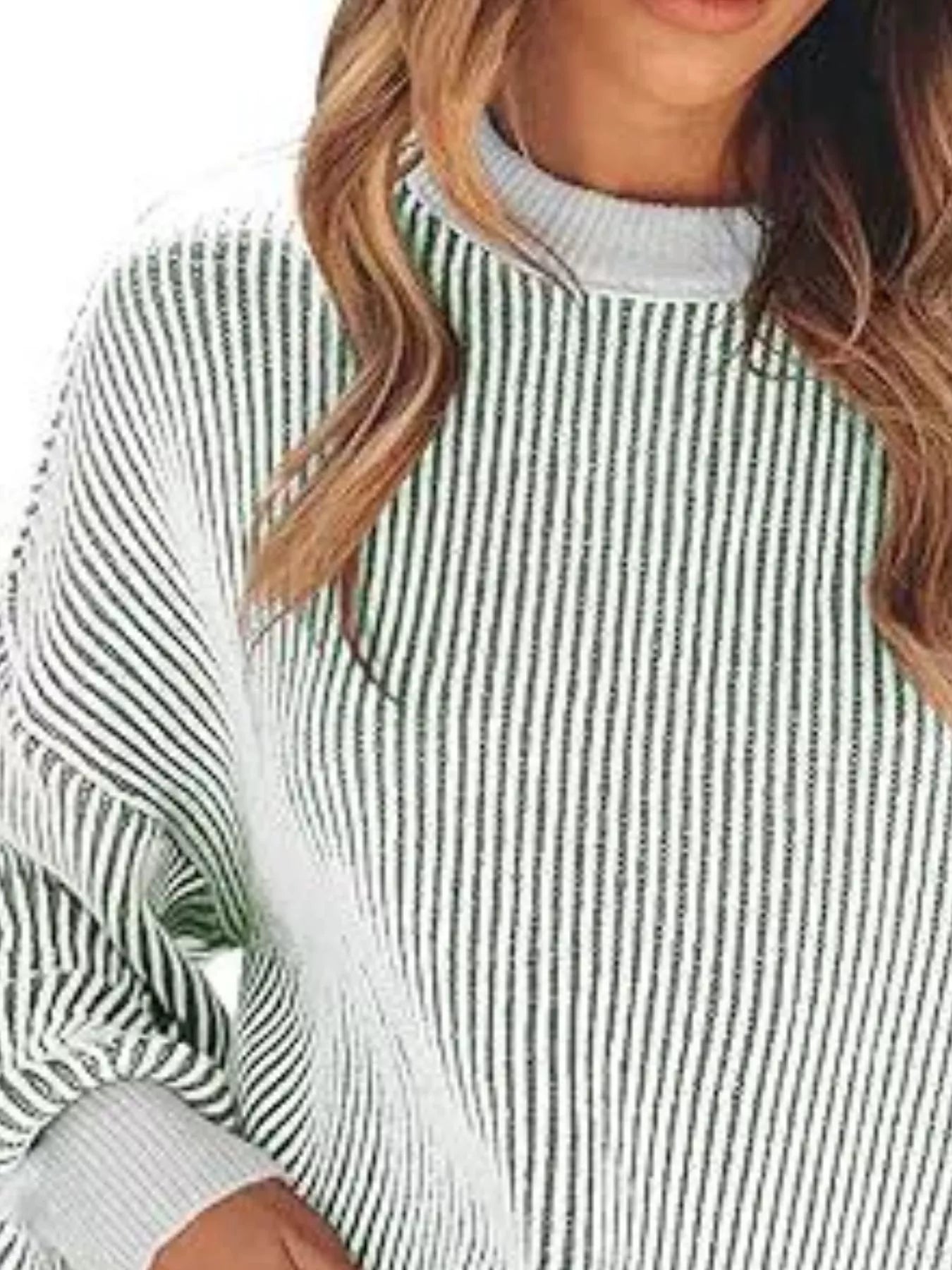 Stripe Dropped Shoulder Sweater