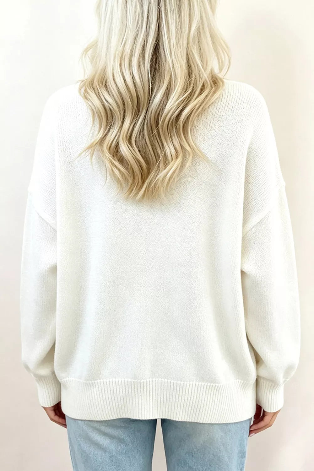 Puppy Graphic Round Neck Sweater
