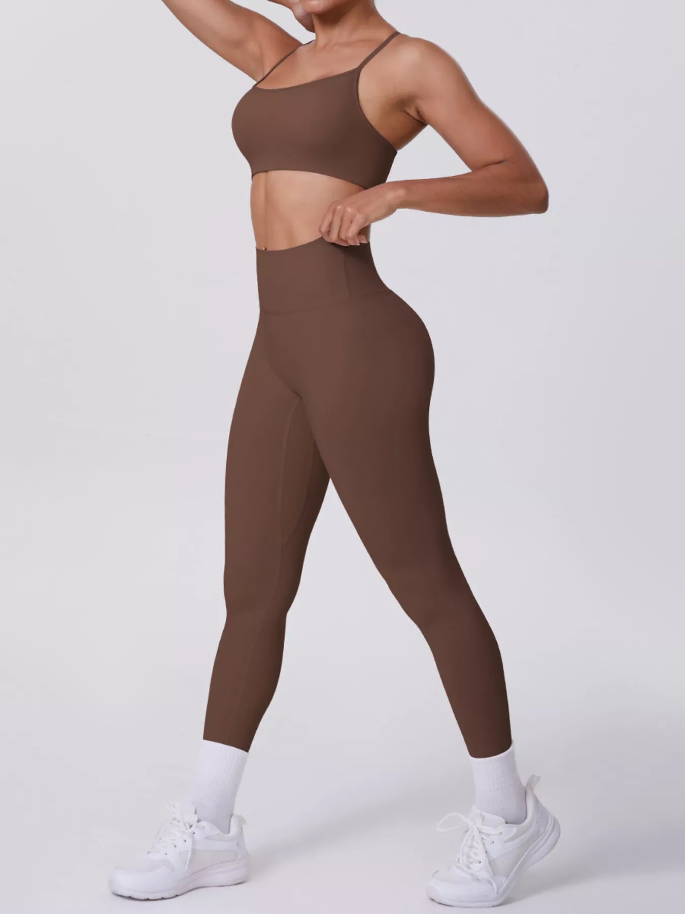 Criss-Cross Back Cami and Leggings Active Set