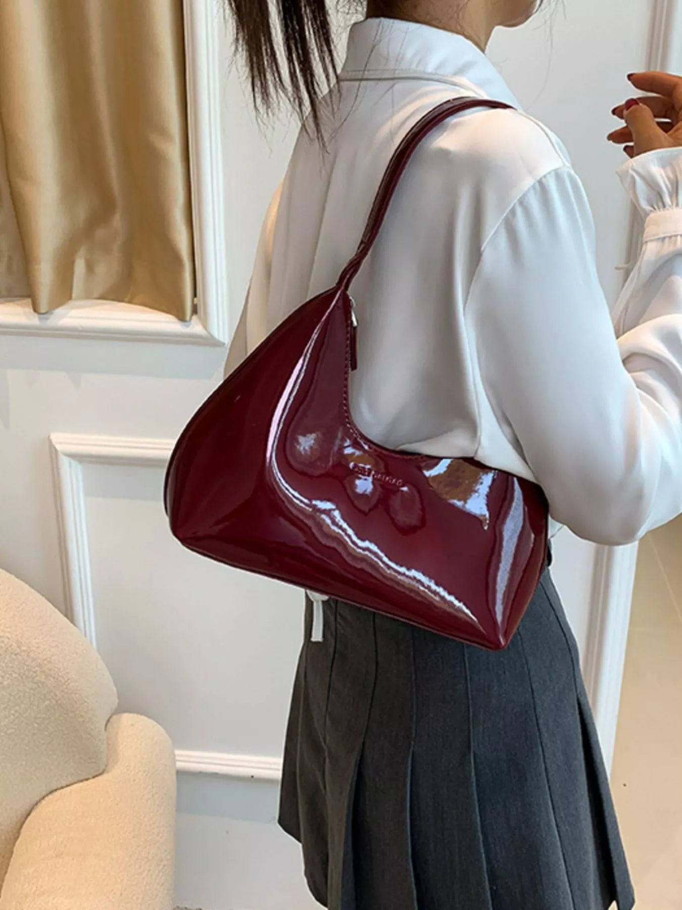 PU Leather Shoulder Bag
