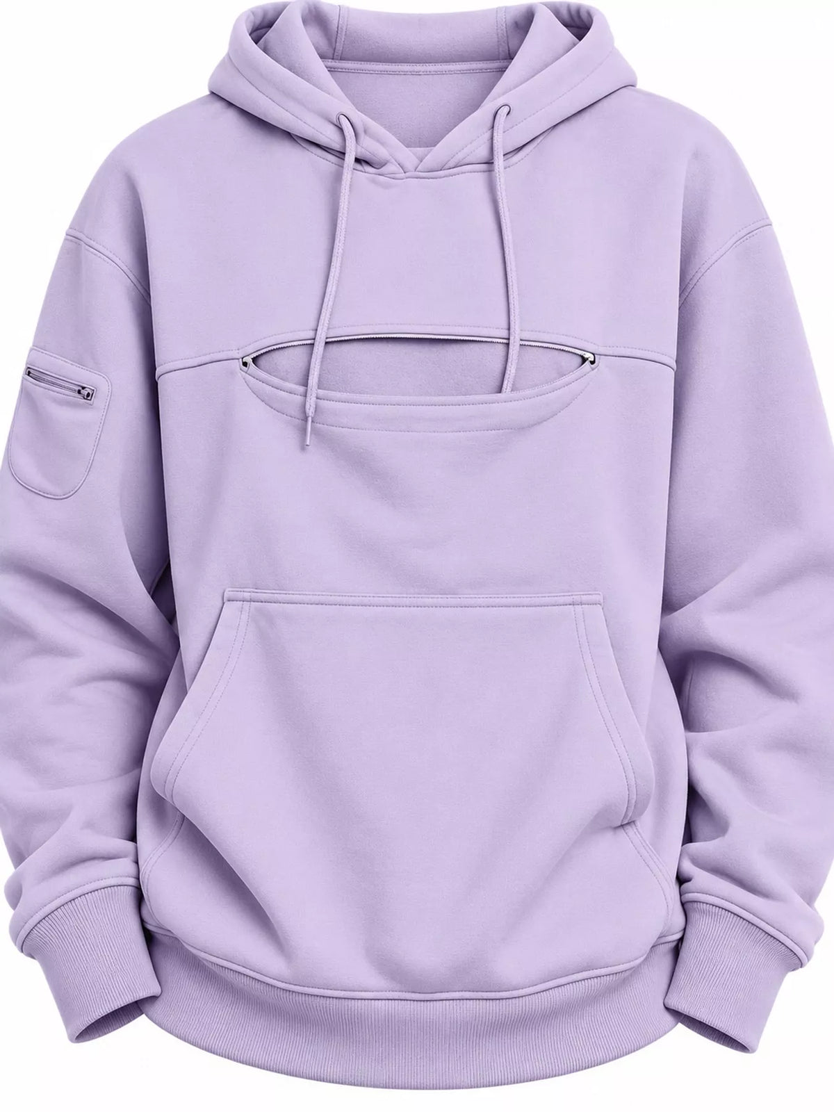 Full Size Cat Pouch Drawstring Hoodie Plus Size