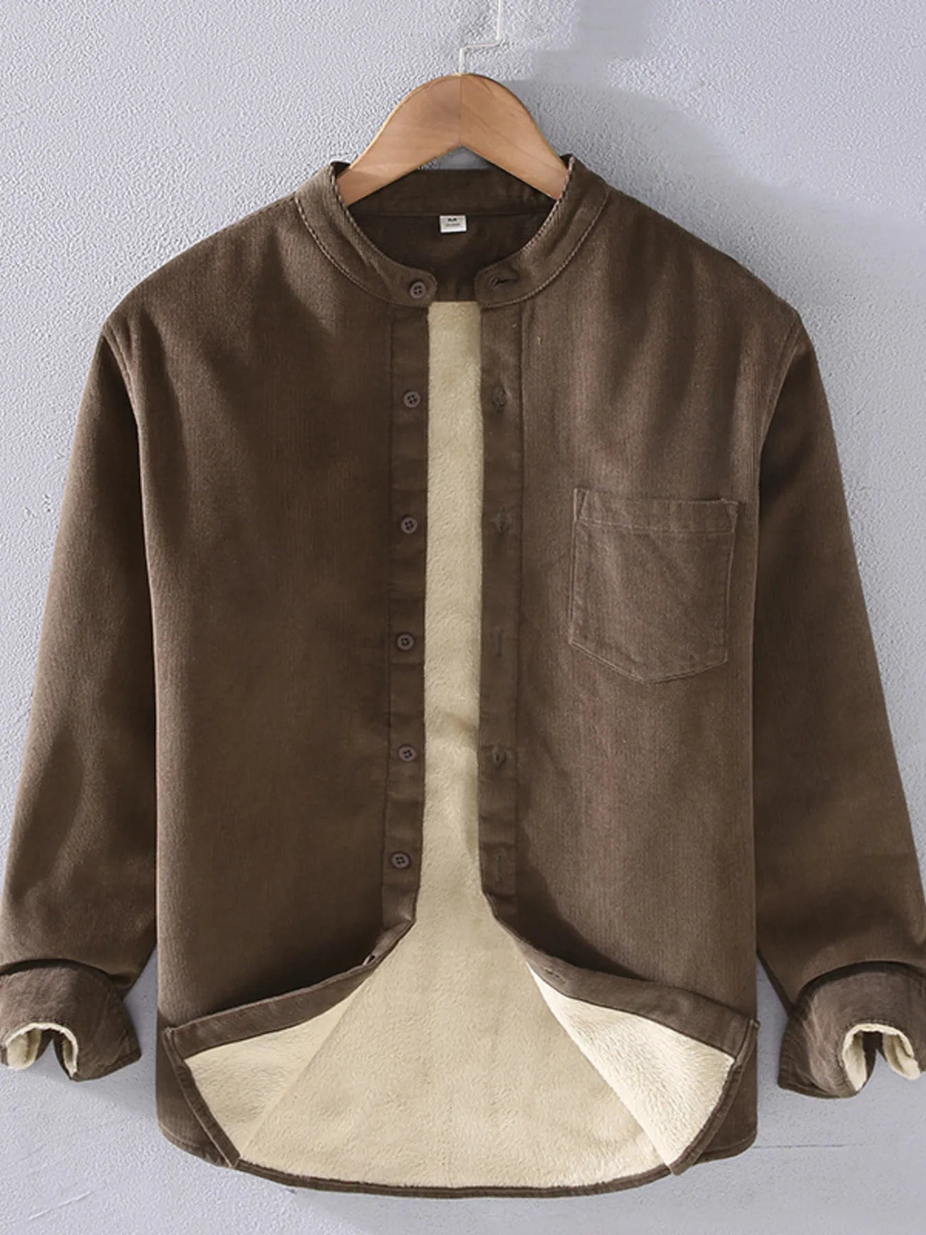 Men's Plus Size Button Up Long Sleeve Shirt