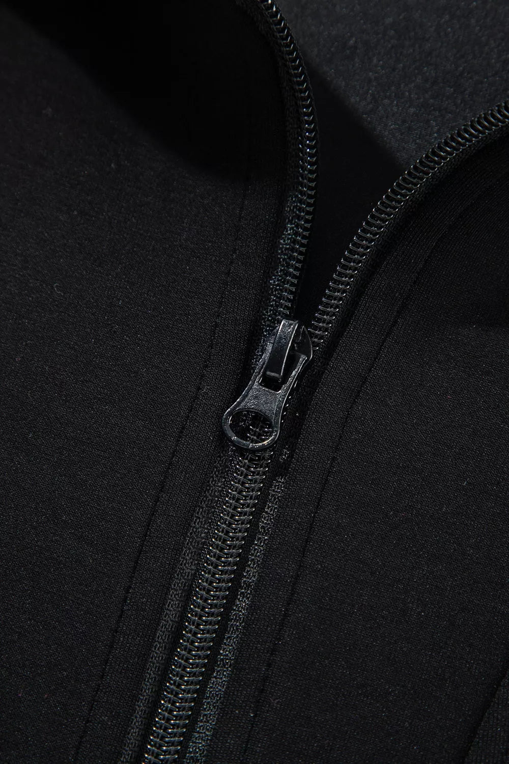 Solid Zip Sailor Collar Pullover Athleisure Sweatpants 2pcs Set