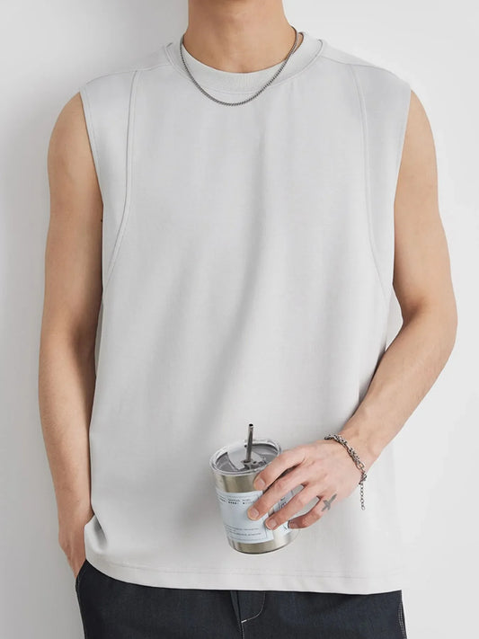 Men's Full Size Round Neck Tank Plus Size