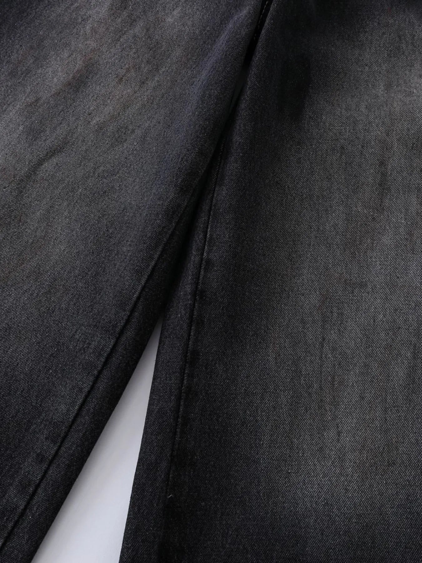 Men's Vintage Washed Wide Leg Denim Jeans