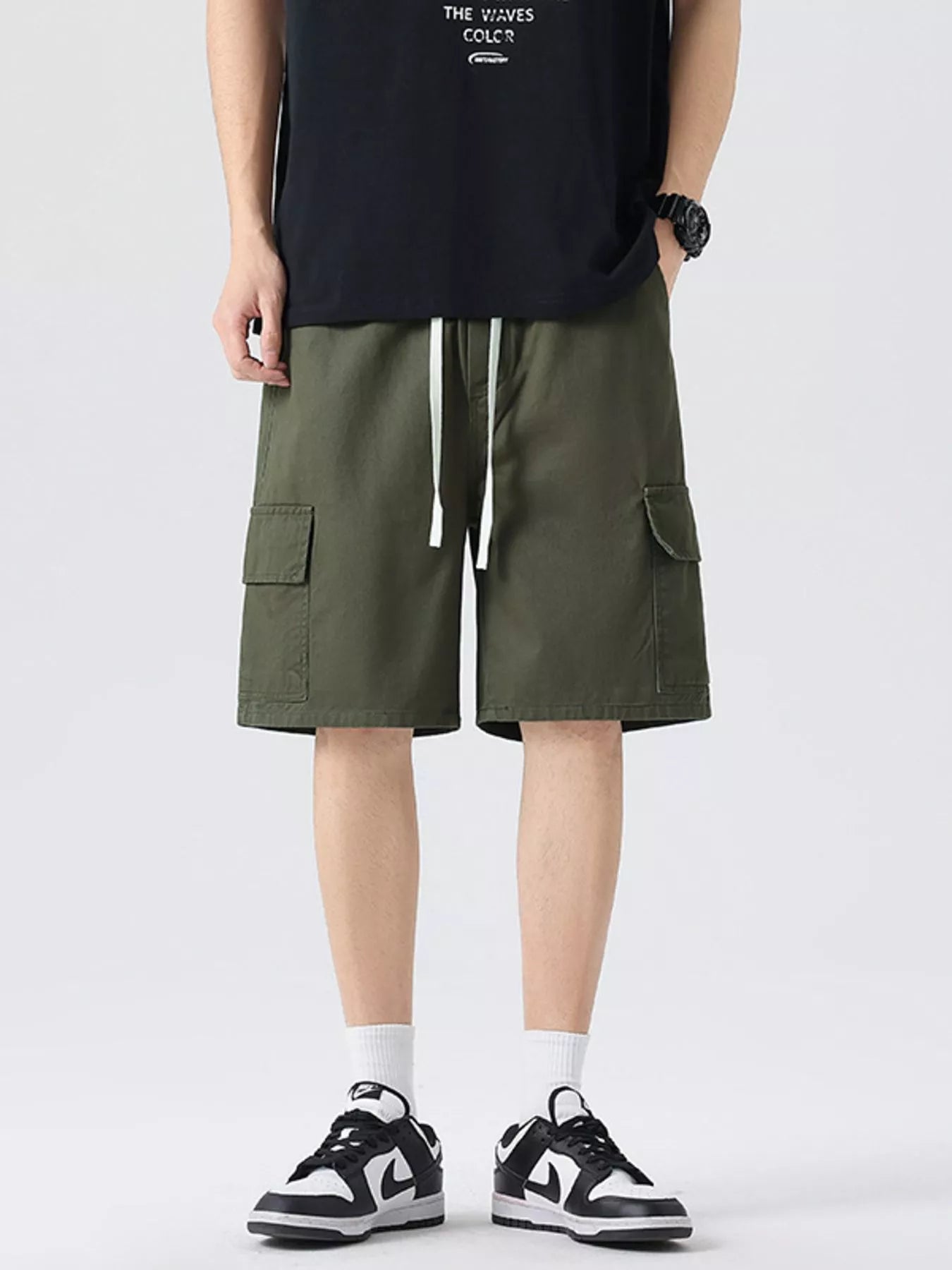Men's Full Size Drawstring Loose Fit Shorts Plus Size