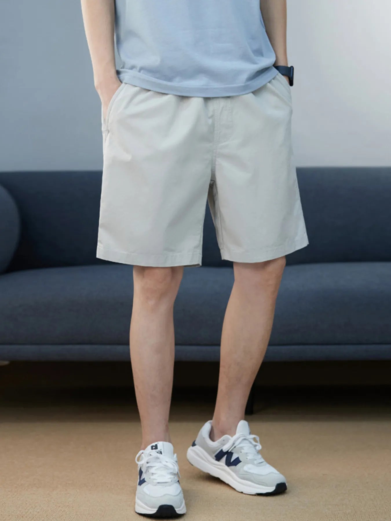 Men's Plus Size Casual Pocketed Shorts