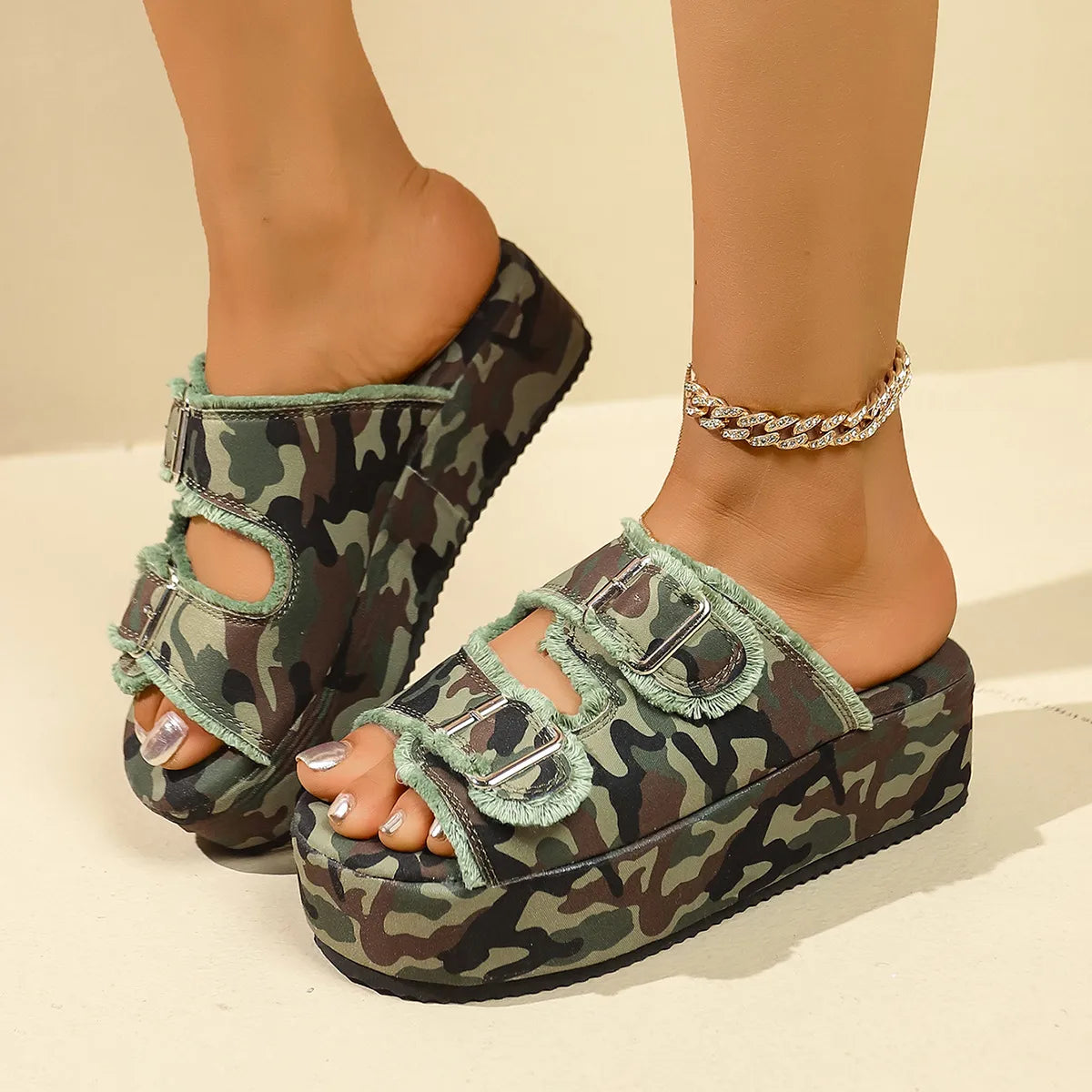 Open Toe Platform Sandals
