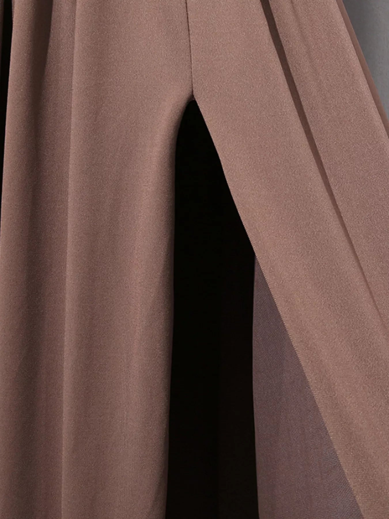 Ruched Long-Sleeve Maxi Dress with Cutout Detail