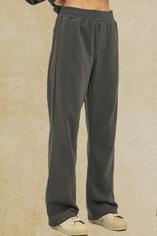 Men's Elastic Waist Pants with Pockets