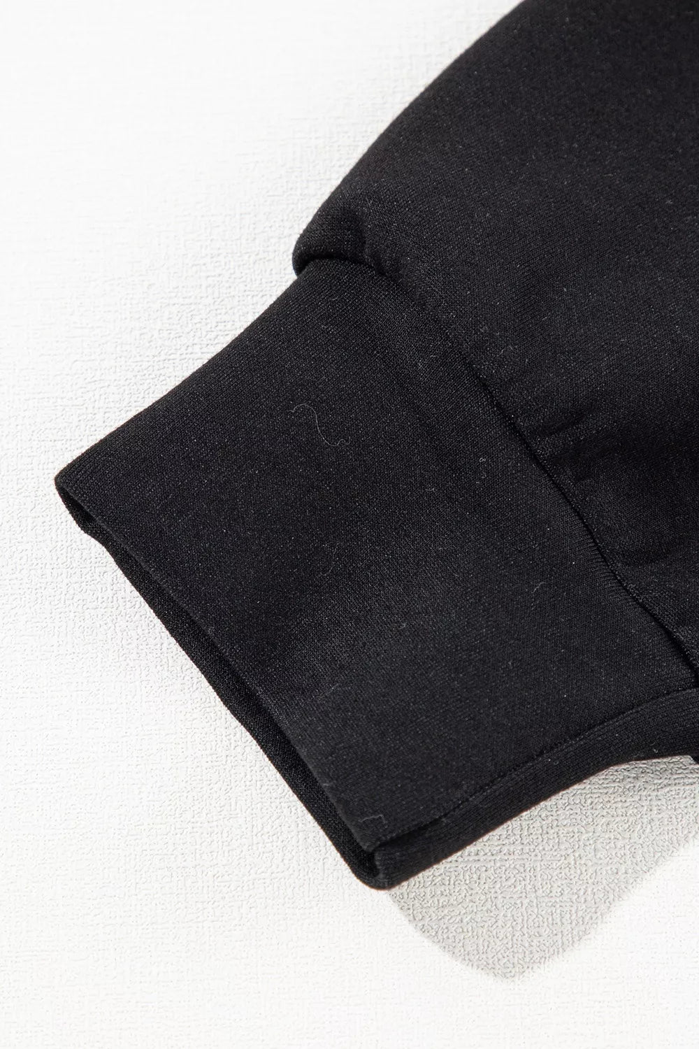 Solid Zip Sailor Collar Pullover Athleisure Sweatpants 2pcs Set