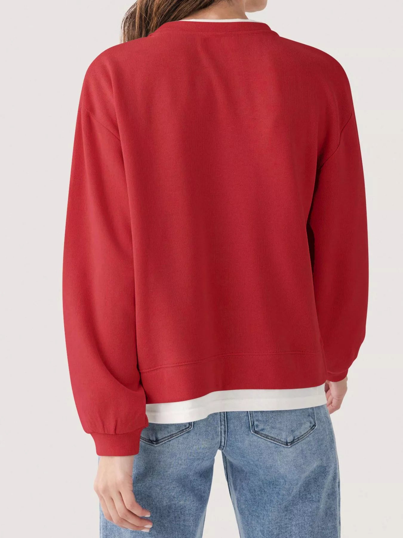 Oversized Crew Neck Sweatshirt