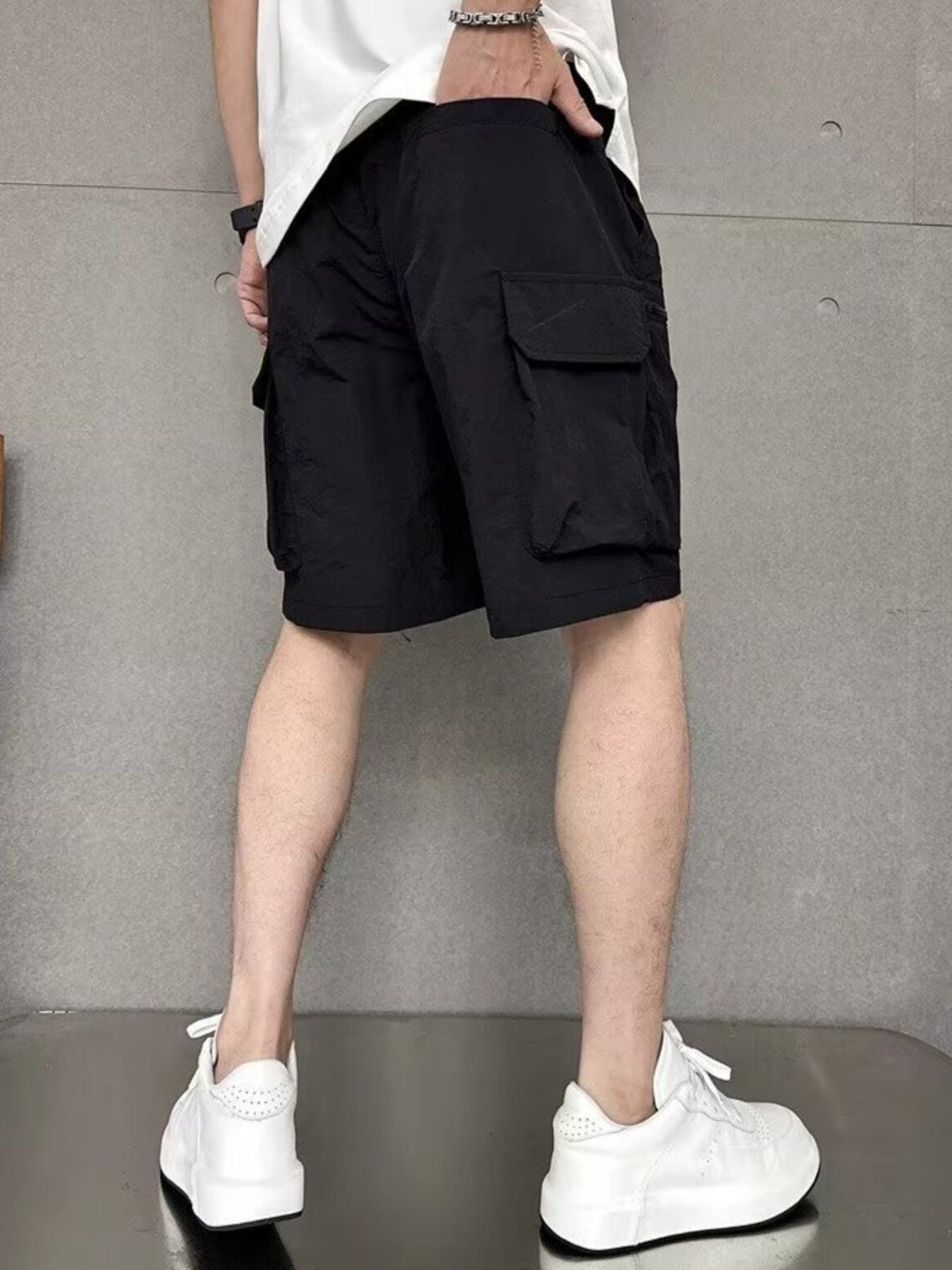 Men's Plus Size Multi-Pocket Relaxed Fit Cargo Shorts
